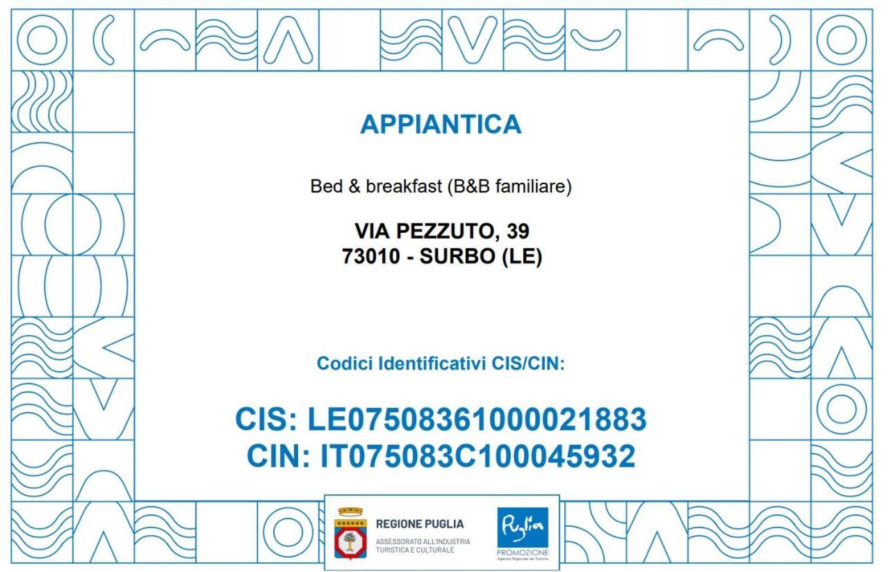 Surbo B&B Appia Antica المظهر الخارجي الصورة